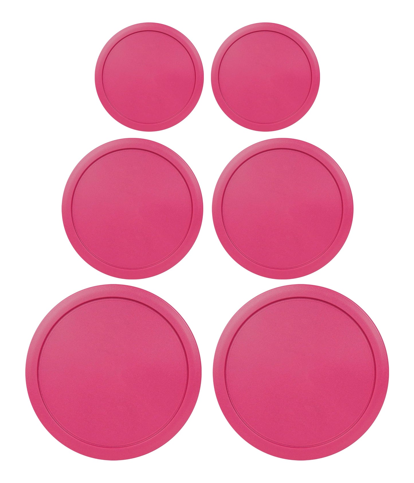 MRX Solutions Replacement Lids for Pyrex Containers (2) 2-Cup (2) 4-Cup (2) 7-Cup