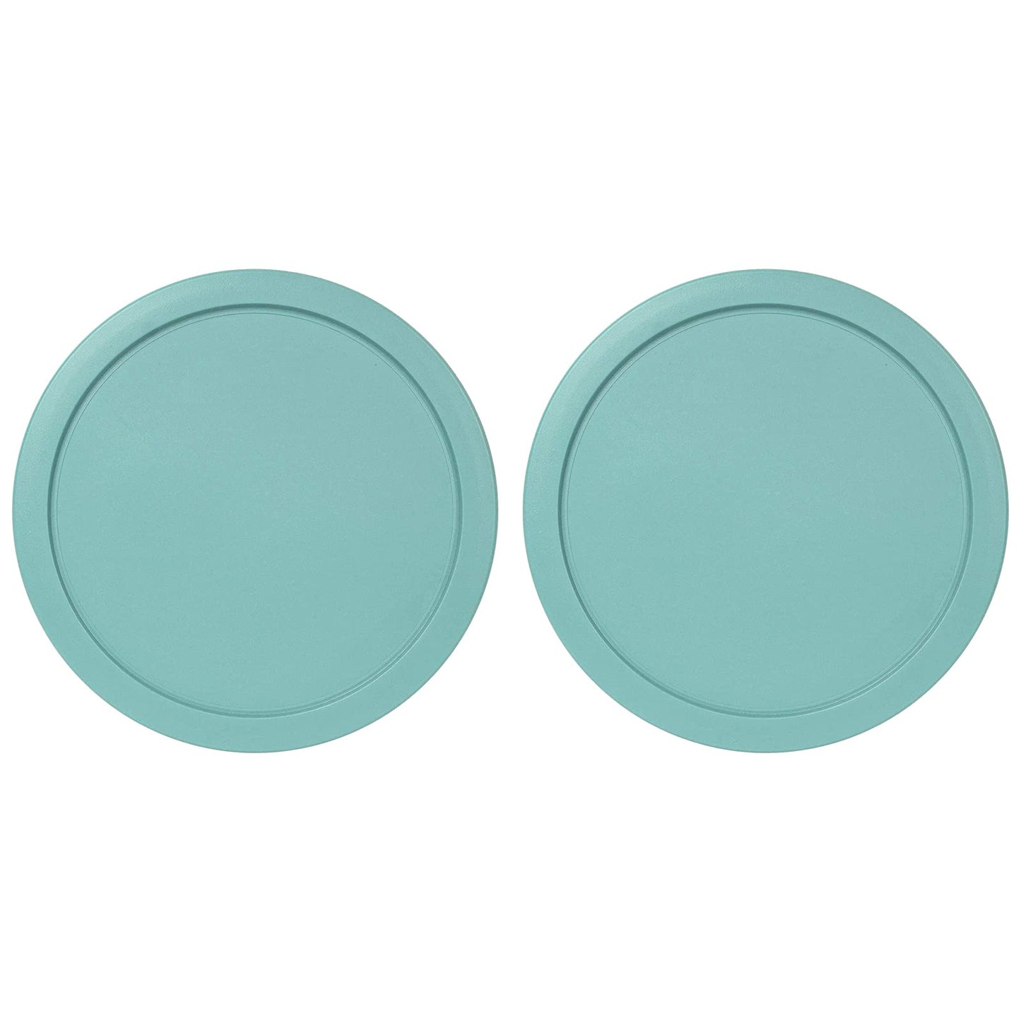 Replacement Lid for Pyrex 5" Storage Plastic Cover 2 Cup Bowl 7200-PC Turqoise (2-Pack)