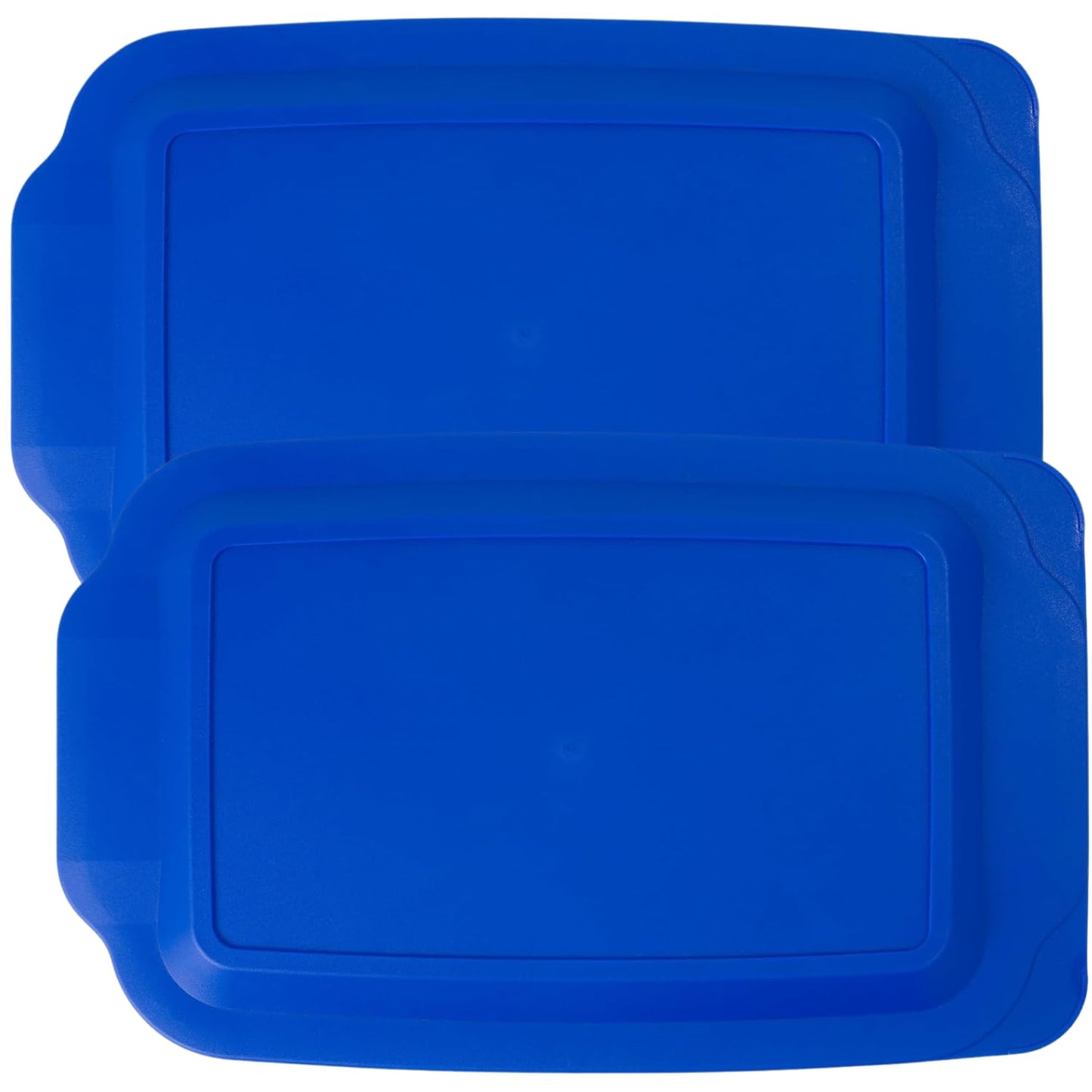 Replacement Lid Cover for Pyrex 3 QT Glass Baking Dish Caserole Container 233-PC (Blue), 2-Pack