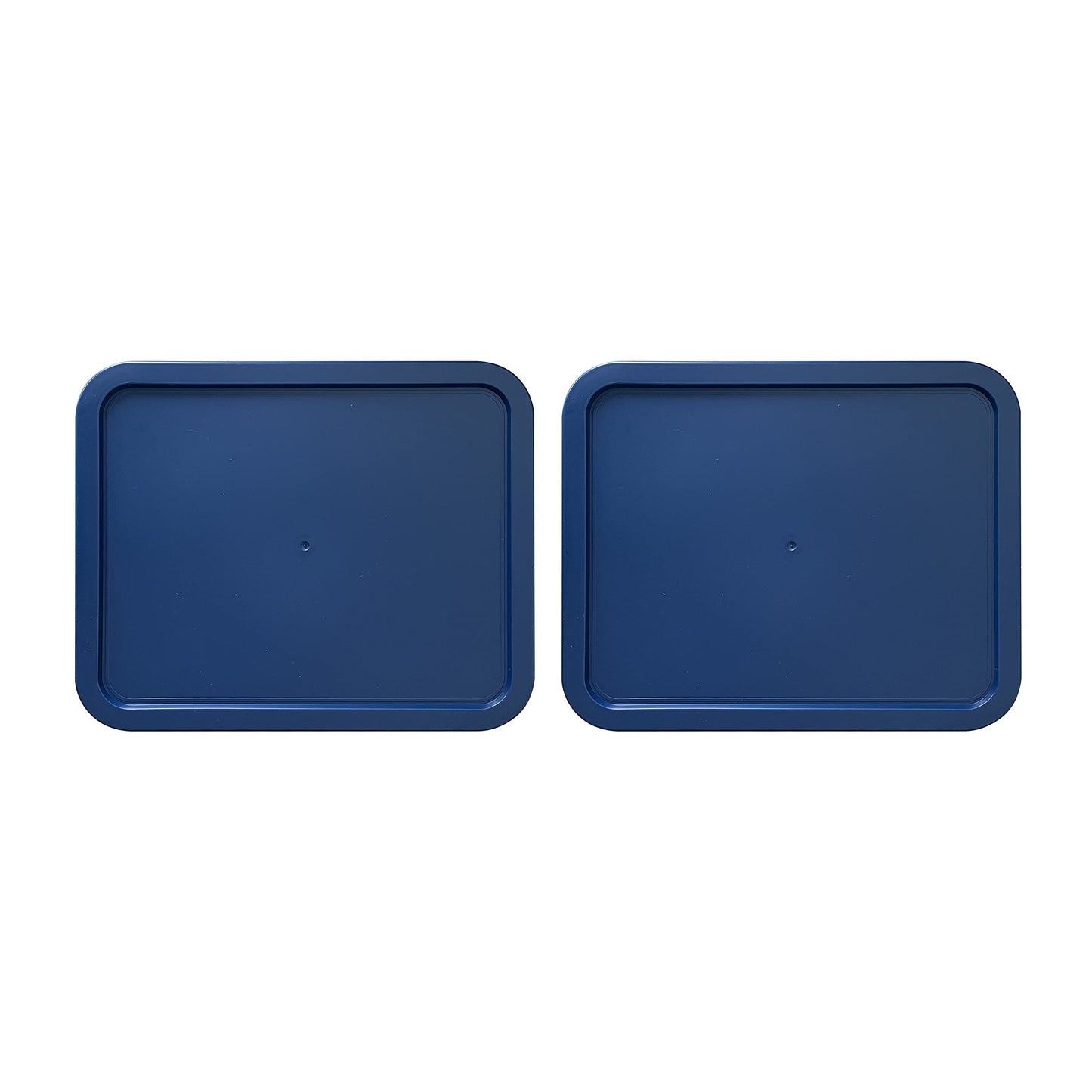 Replacement Lid for Pyrex Plastic Blue Cover 11 Cup Bowl Dish Rectangle 7212-PC (2-Pack)