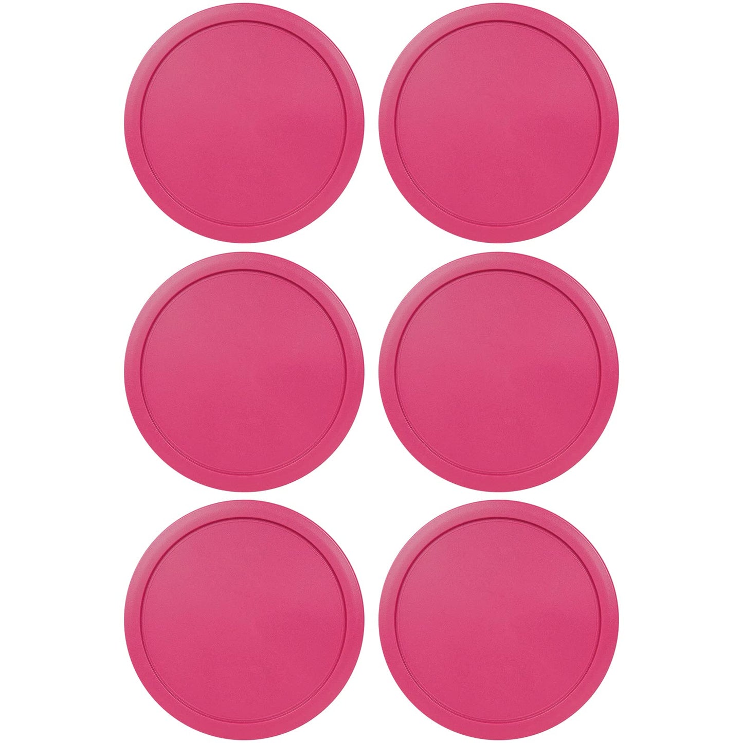 Replacement Lid for Pyrex 7.5" (7 Cup) Storage Plastic Cover Bowl 7402-PC Fuchsia (6-Pack)