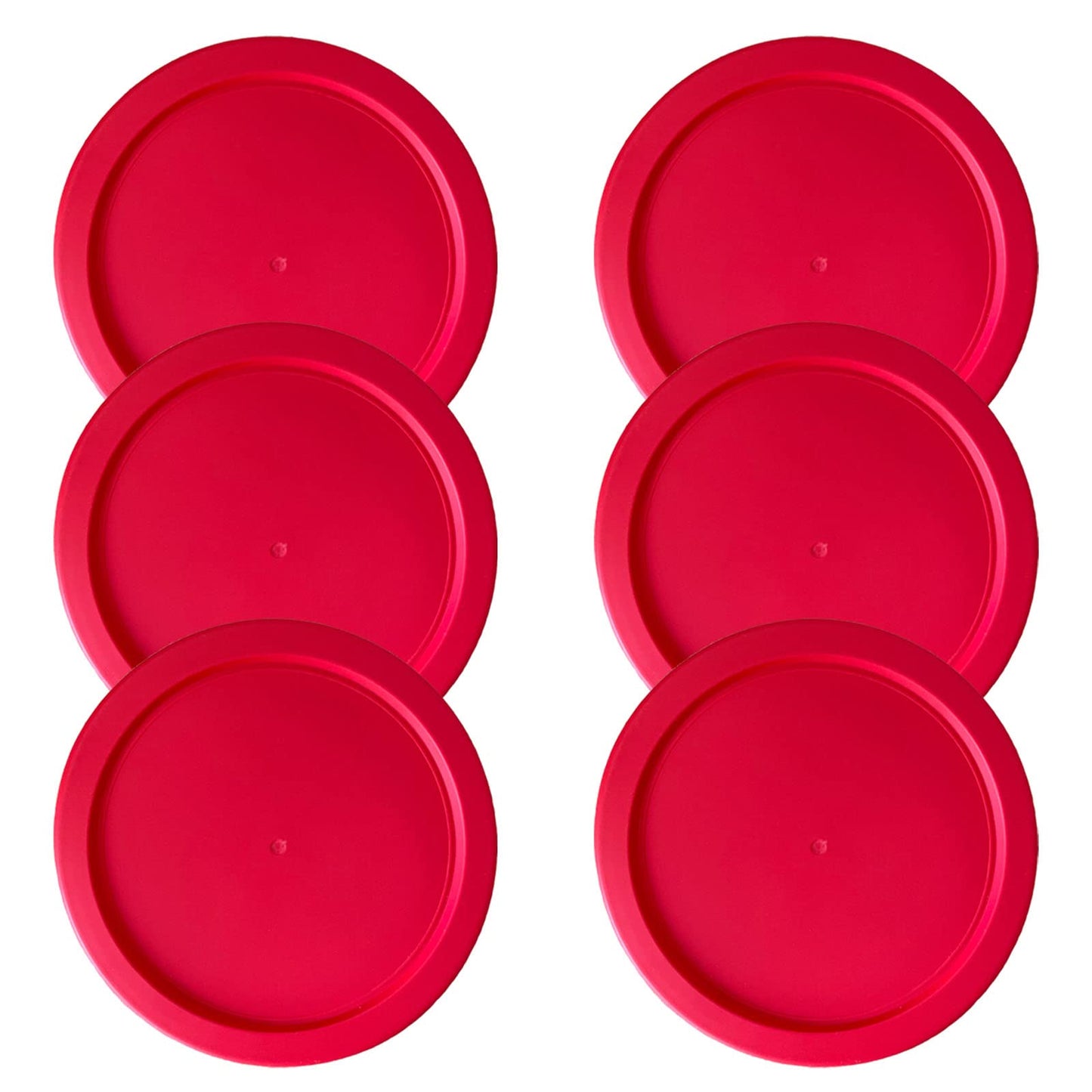 Replacement Lid for Pyrex 5" Storage Plastic Cover 2 Cup Bowl Dish 7200-PC Red (6-Pack)