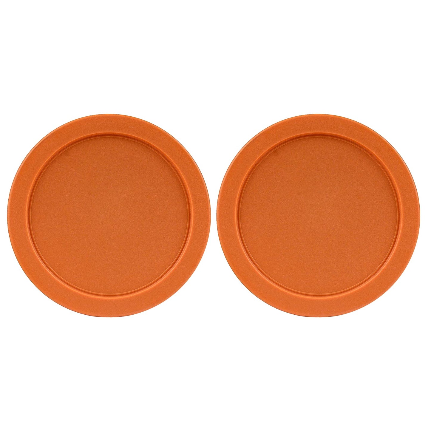 Replacement Lid for Pyrex 6" Storage Plastic Cover 4 Cup Bowl 7201-PC Orange (2-Pack)
