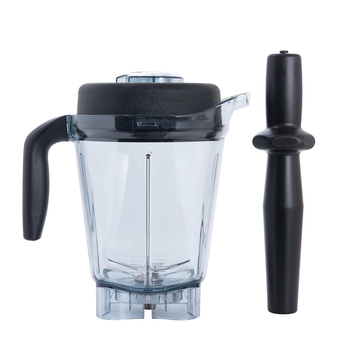 Replacement Container For Vitamix 64oz Low-Profile Blender Pitcher– Fits 5200, 5300, 6500, Explorian, Professional Series, & More – Includes Lid, Blade Assembly, & Tamper