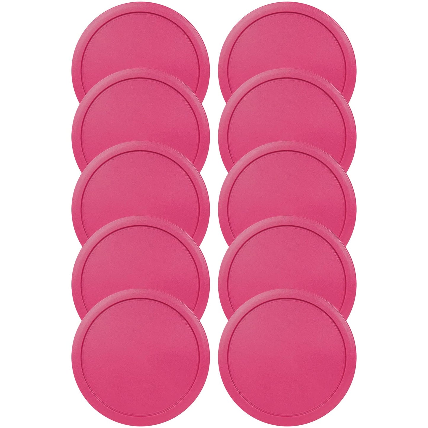 Replacement Lid for Pyrex 5" Storage Plastic Cover 2 Cup Bowl 7200-PC Fuchsia (10-Pack)
