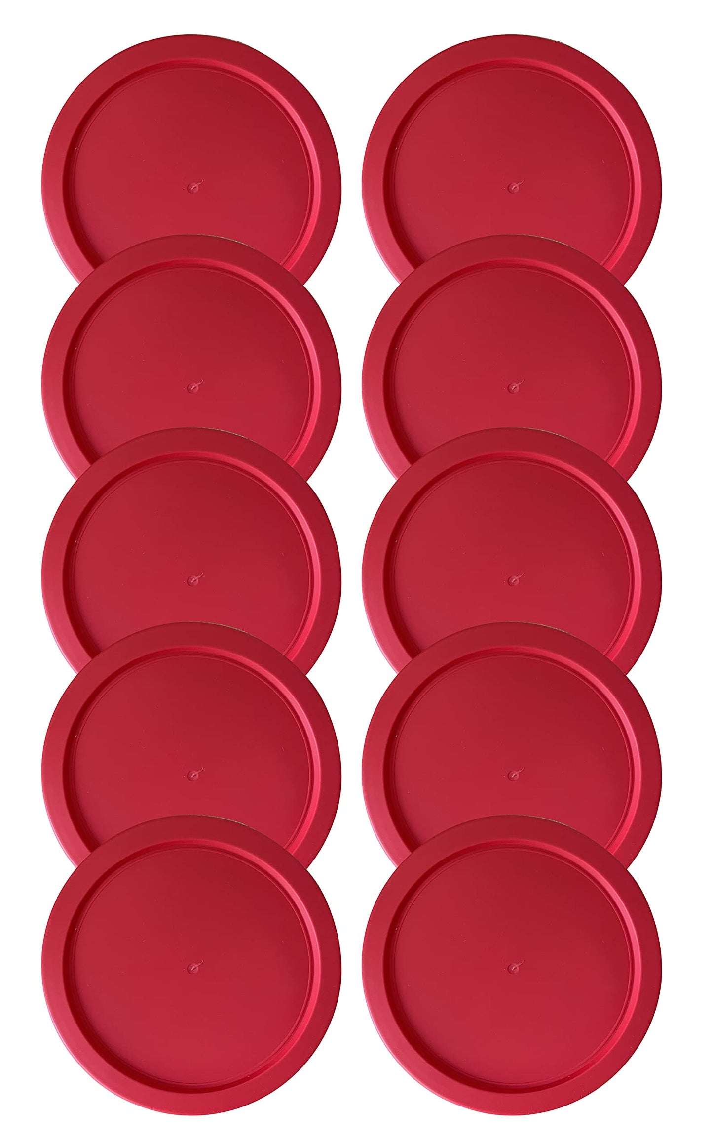 Replacement Lid for Pyrex 6" Storage Plastic Cover 4 Cup Bowl Dish 7201-PC Red (10-Pack)