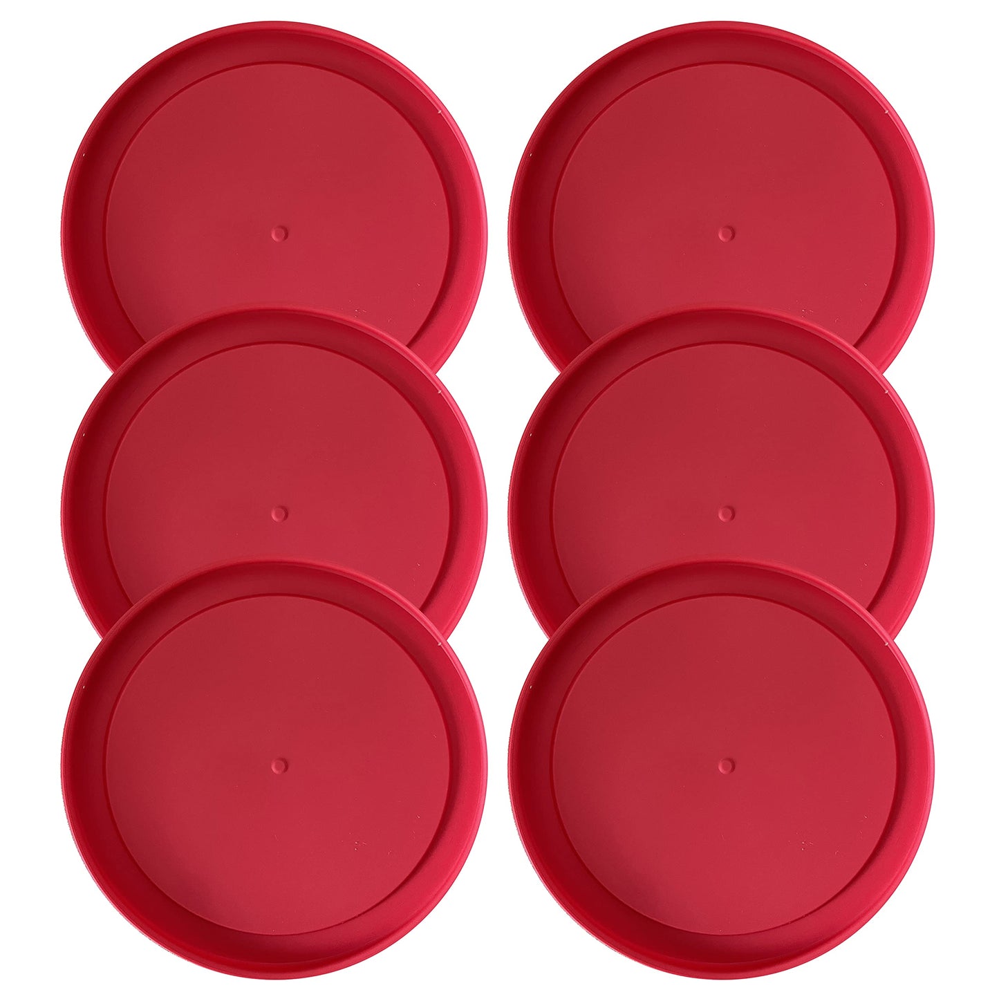 Replacement Lid for Pyrex 4" (Smallest Size) Storage Plastic Cover 1 Cup Bowl Dish 7202-PC Red (6-Pack)