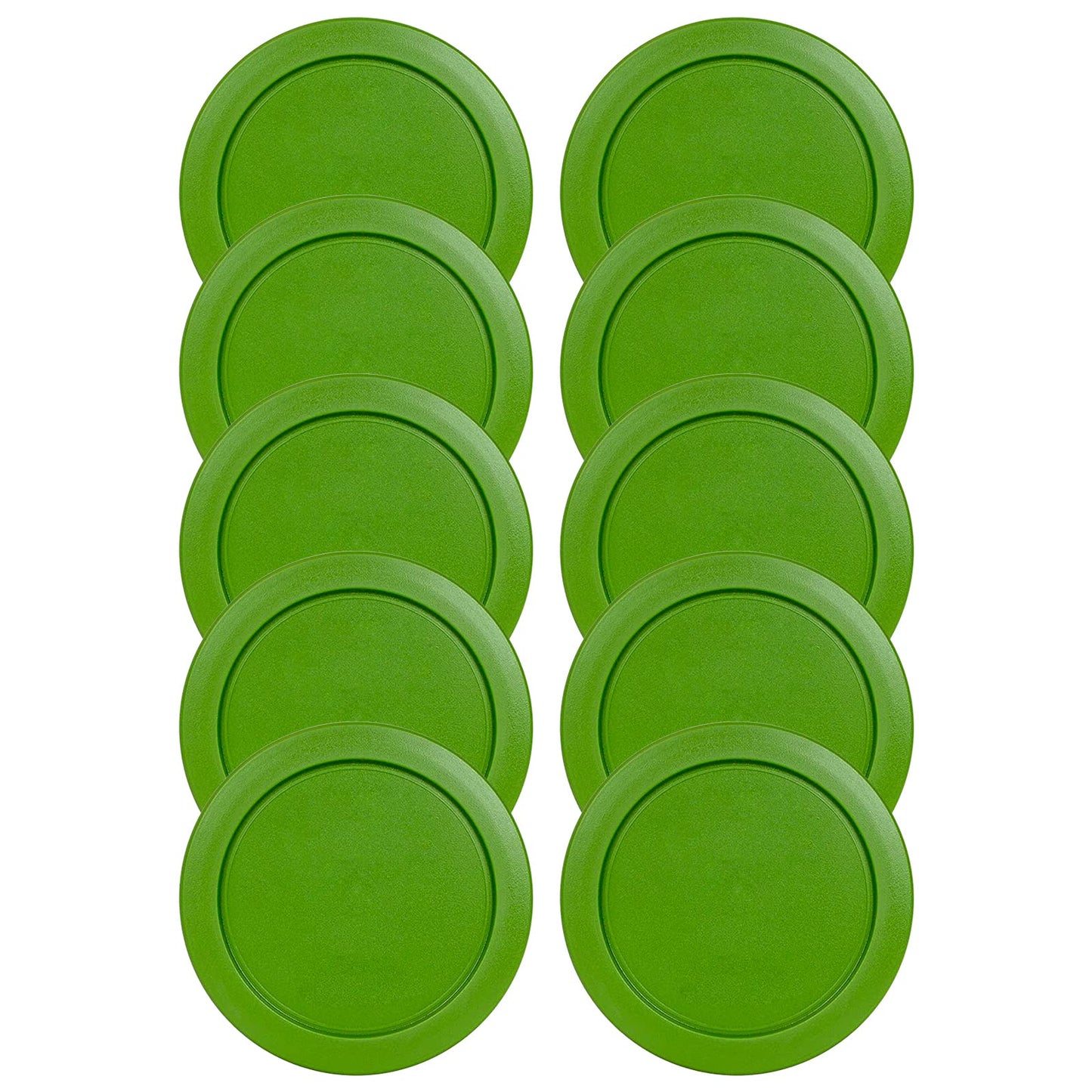 Replacement Lid for Pyrex 5" Storage Plastic Cover 2 Cup Bowl 7200-PC Green (10-Pack)