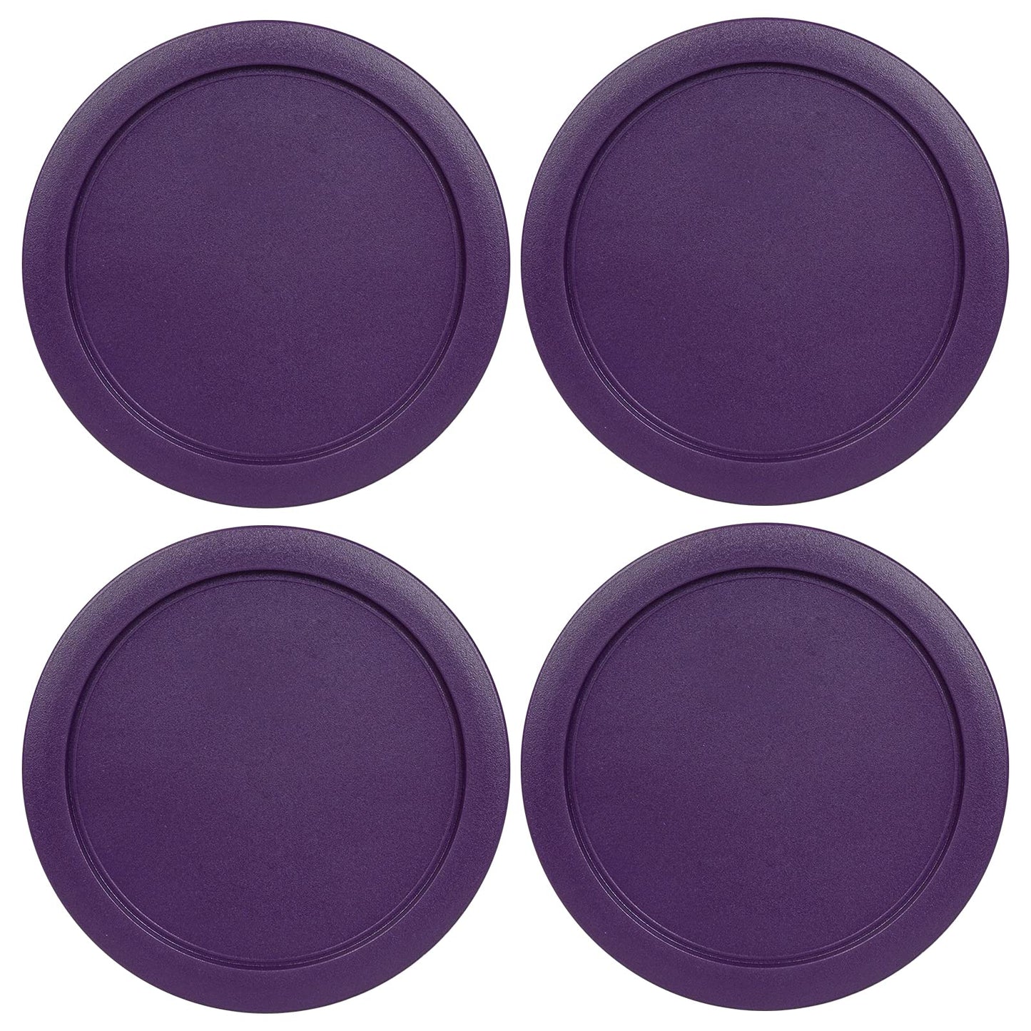 Replacement Lid for Pyrex 6" Storage Plastic Cover 4 Cup Bowl 7201-PC Purple (4-Pack)