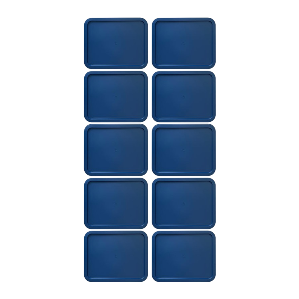 Replacement Lid for Pyrex Plastic Red Cover 6 Cup Bowl Dish Rectangle 7211-PC (10-Pack)