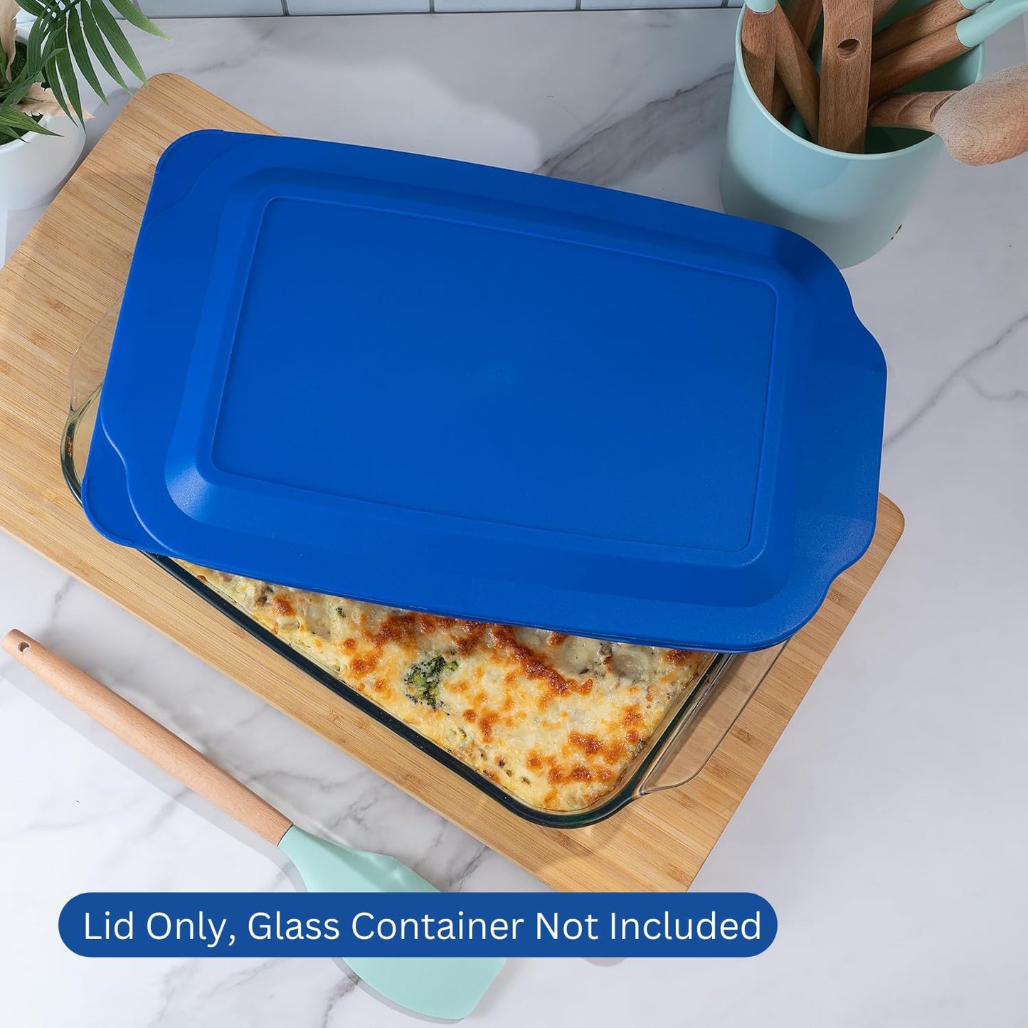 MRX Solutions Replacement Lid Cover for Pyrex 3 QT Glass Baking Dish Caserole Container 233-PC 2-Pack
