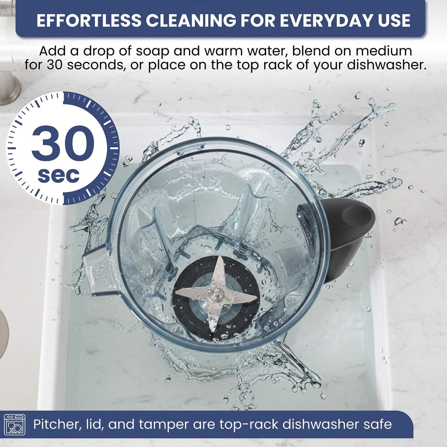 Blender Pitcher For Vitamix fits 64 oz 5200 6300 VM0197 VM0101 VM0103 E310 Classic/Explorian/Commercial Series + Tamper Included
