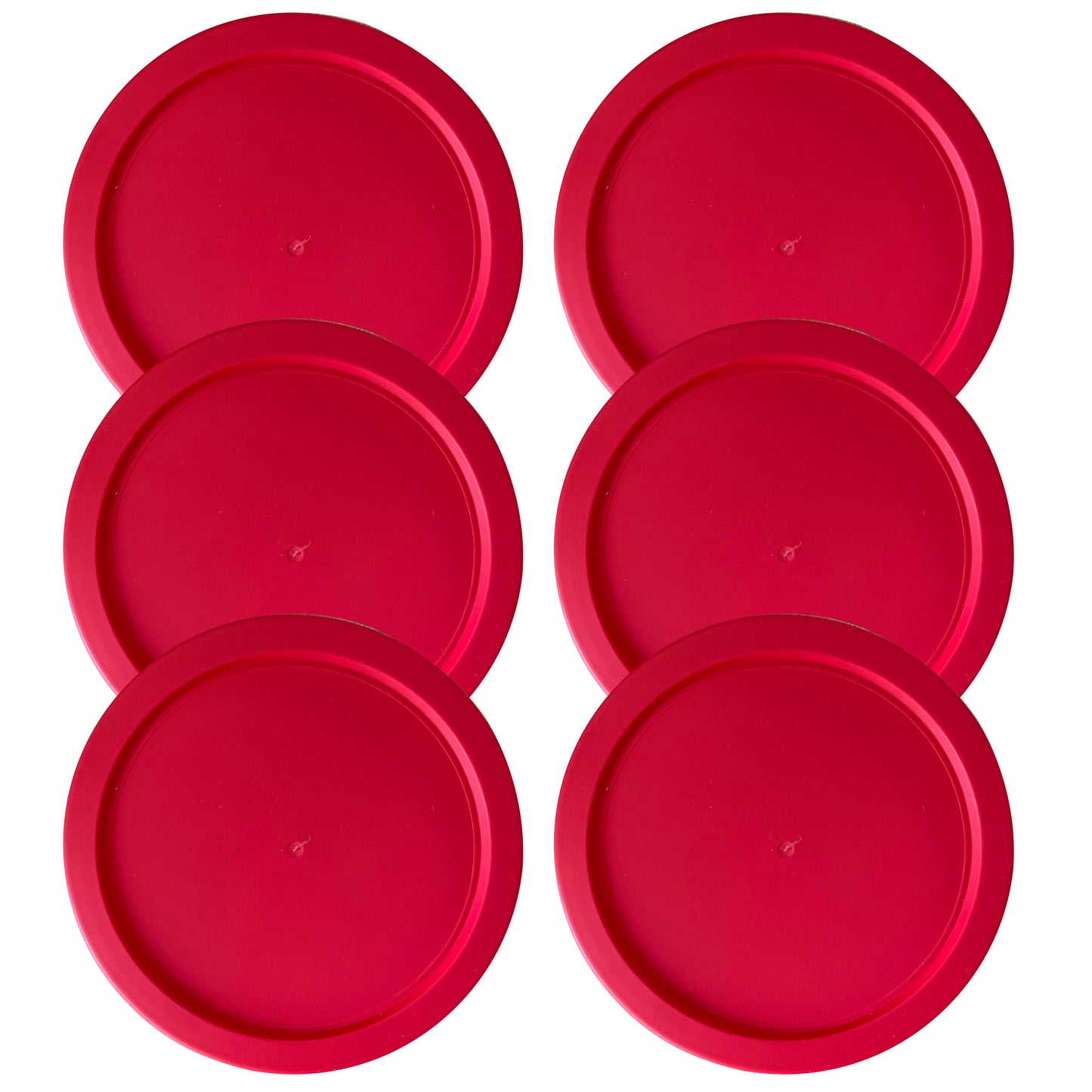Replacement Lid for Pyrex 6" Storage Plastic Cover 4 Cup Bowl Dish 7201-PC Red (6-Pack)