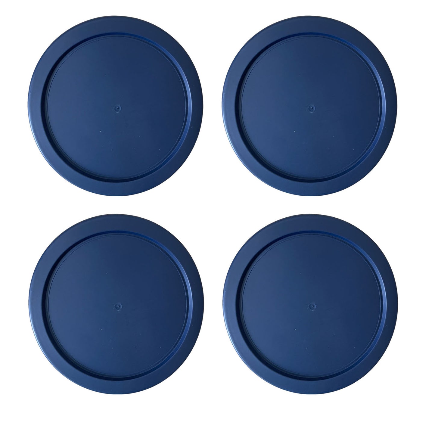 Replacement Lid for Pyrex 4" Storage Plastic Cover 1 Cup Bowl Dish 7202-PC Blue (4-Pack)