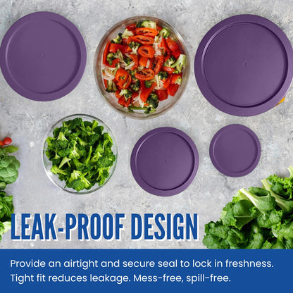 MRX Solutions Replacement Lids for Pyrex Containers (2) 1-Cup (3) 2-Cup (2) 4-Cup (2) 7-Cup