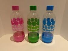 Carbonating Bottles for SodaStream, 1 Liter, 3-Pack, Multi Color (fits Fizzi, One Touch, Jet, Source, Play, Genesis, Power)