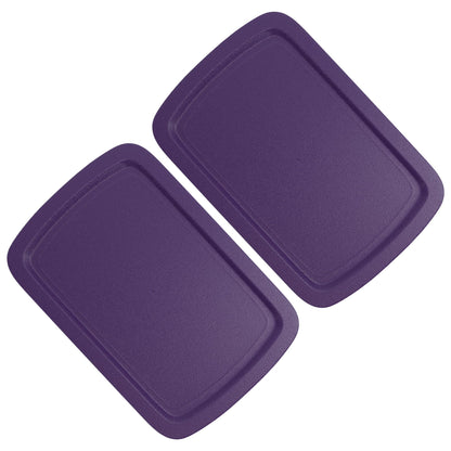 Replacement Lid for Pyrex C-233-PC Easy Grab 9x13 Casserole Glass Baking Dish Container Fits 3-Quart Model 233 with Cut-Out Handles Only (2-Pack)