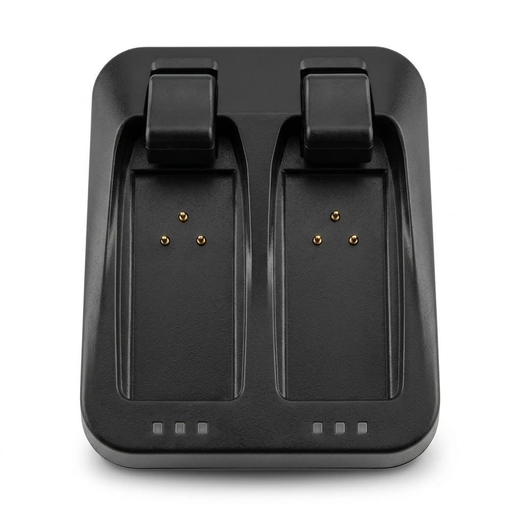 MRX Solutions Dual-Port Charger for SRAM AXS and eTap Batteries, Fits Eagle XX1 X01 GX, Reverb AXS, Force, Rival, Red, XPLR, Charges Two Batteries at Once, USB-C Cable Included