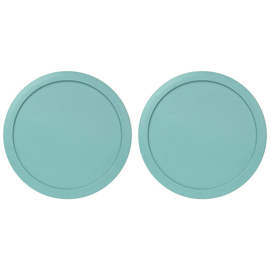 Replacement Lid for Pyrex 6" Storage Plastic Cover 4 Cup Bowl 7201-PC Turqoise (2-Pack)