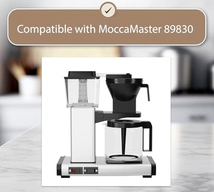 Replacement Carafe for Moccamaster KBG Coffee Maker Brewers Technivorm (89830) 10-Cup 1.25L 40oz, Glass Coffee Pot