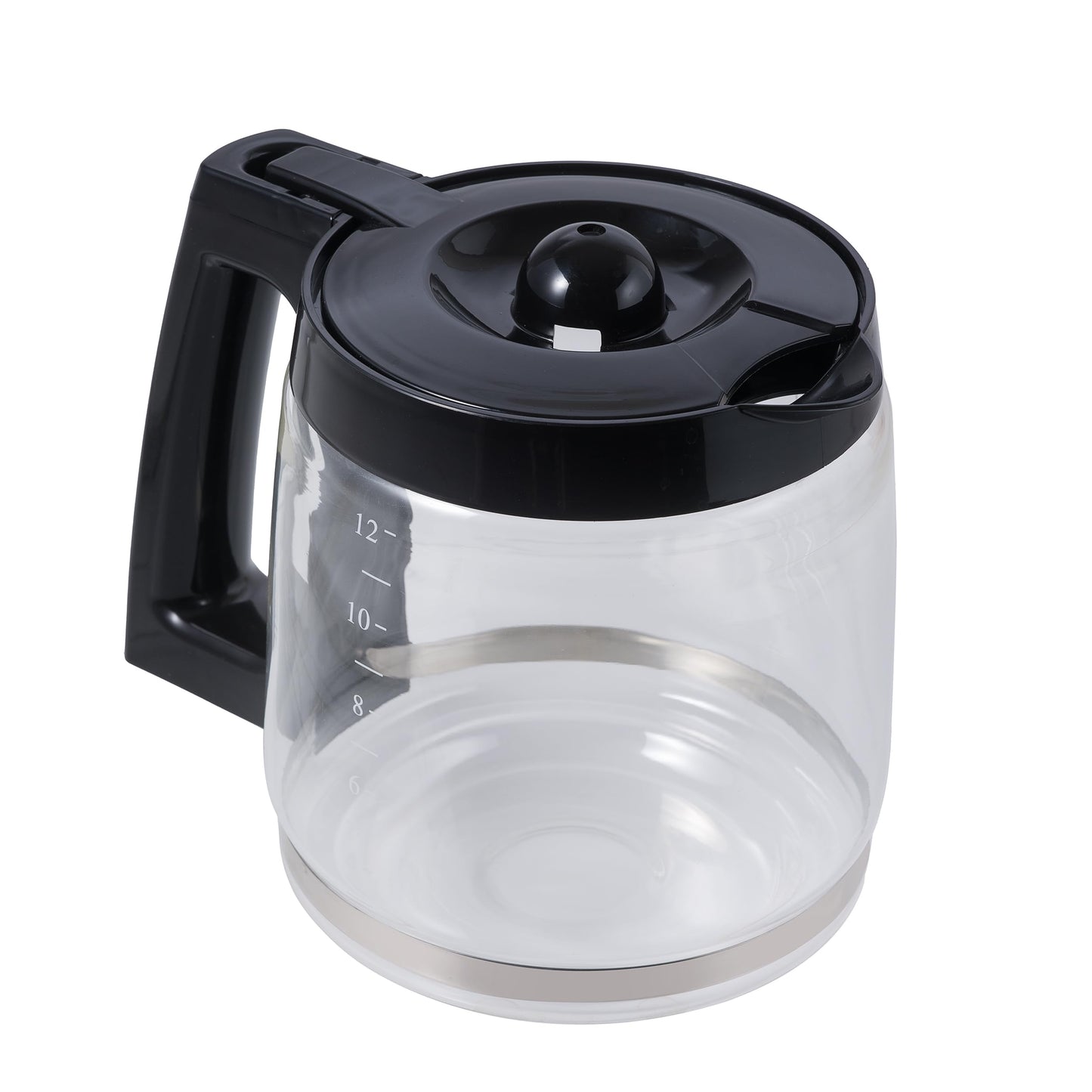 Replacement 12-Cup Glass Carafe for Hamilton Beach Coffee Makers - Compatible with Models 46300, 46310, 49950, 49980, and More – BPA-Free, Easy-Grip Handle, Dishwasher Safe