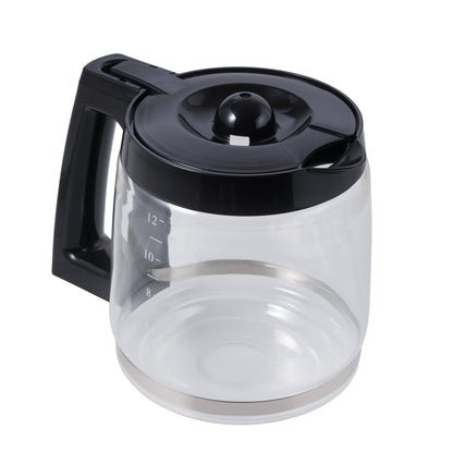 Replacement 12-Cup Glass Carafe for Hamilton Beach Coffee Makers - Compatible with Models 46300, 46310, 49950, 49980, and More – BPA-Free, Easy-Grip Handle, Dishwasher Safe