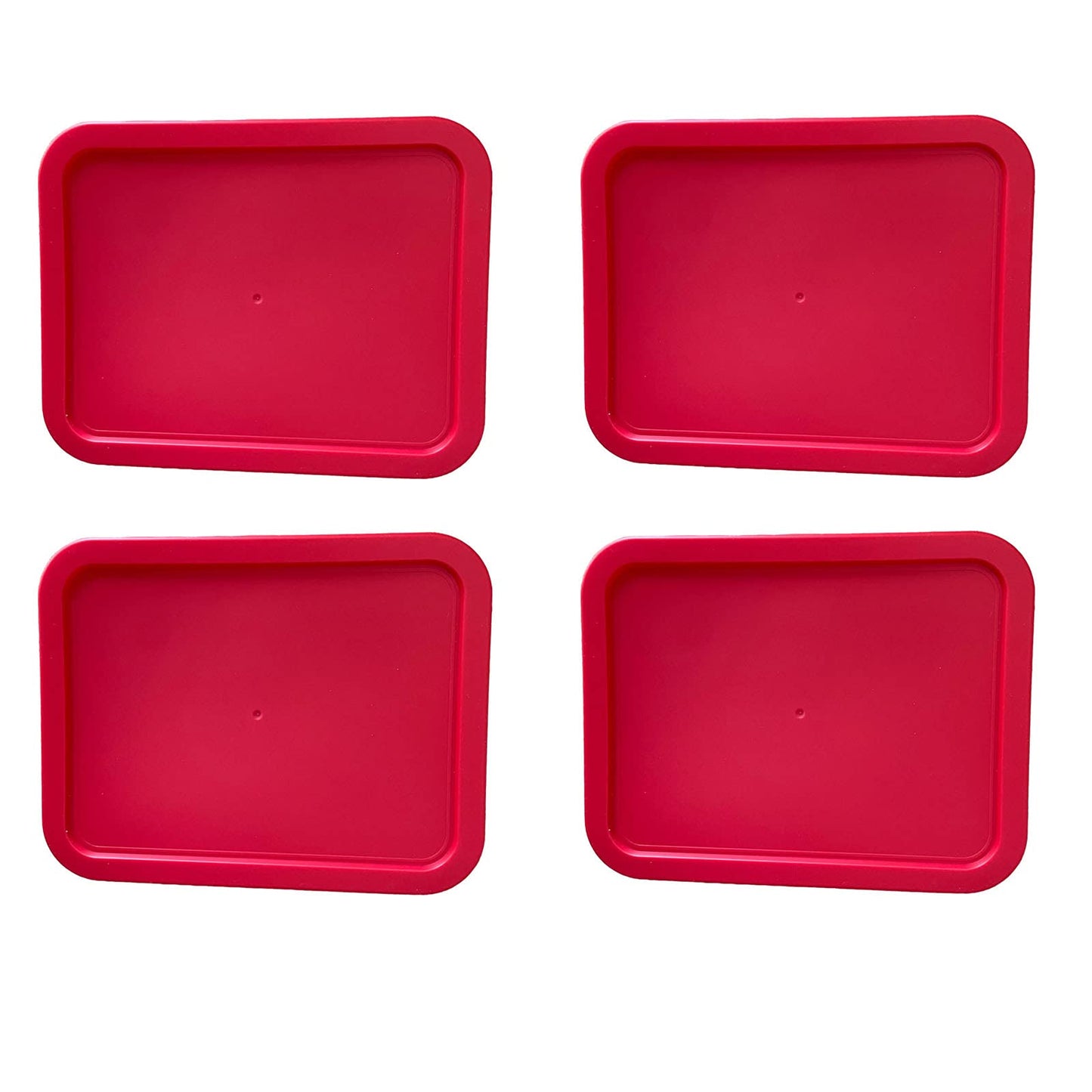 PY-6-CUP-RECT-RED X4