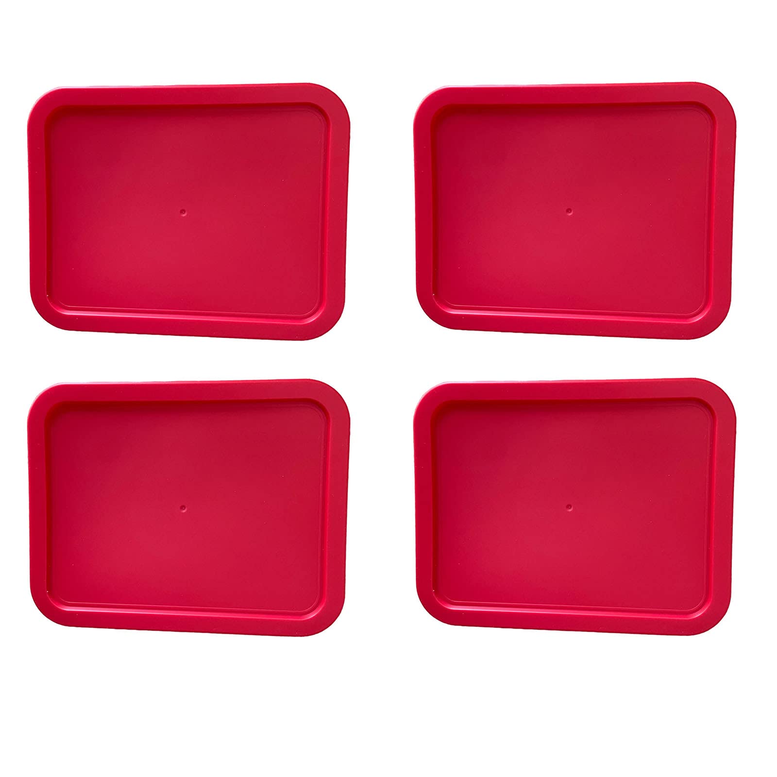 PY-6-CUP-RECT-RED X4