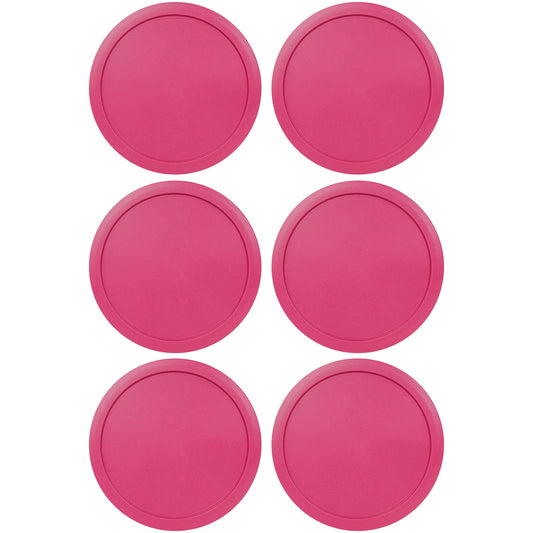 Replacement Lid for Pyrex 6" Storage Plastic Cover 4 Cup Bowl 7201-PC Fuchsia (6-Pack)