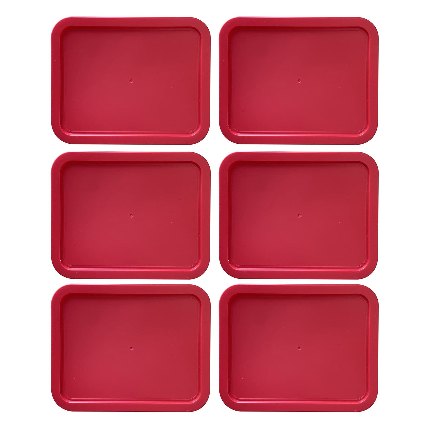 PY-6-CUP-RECT-RED X6