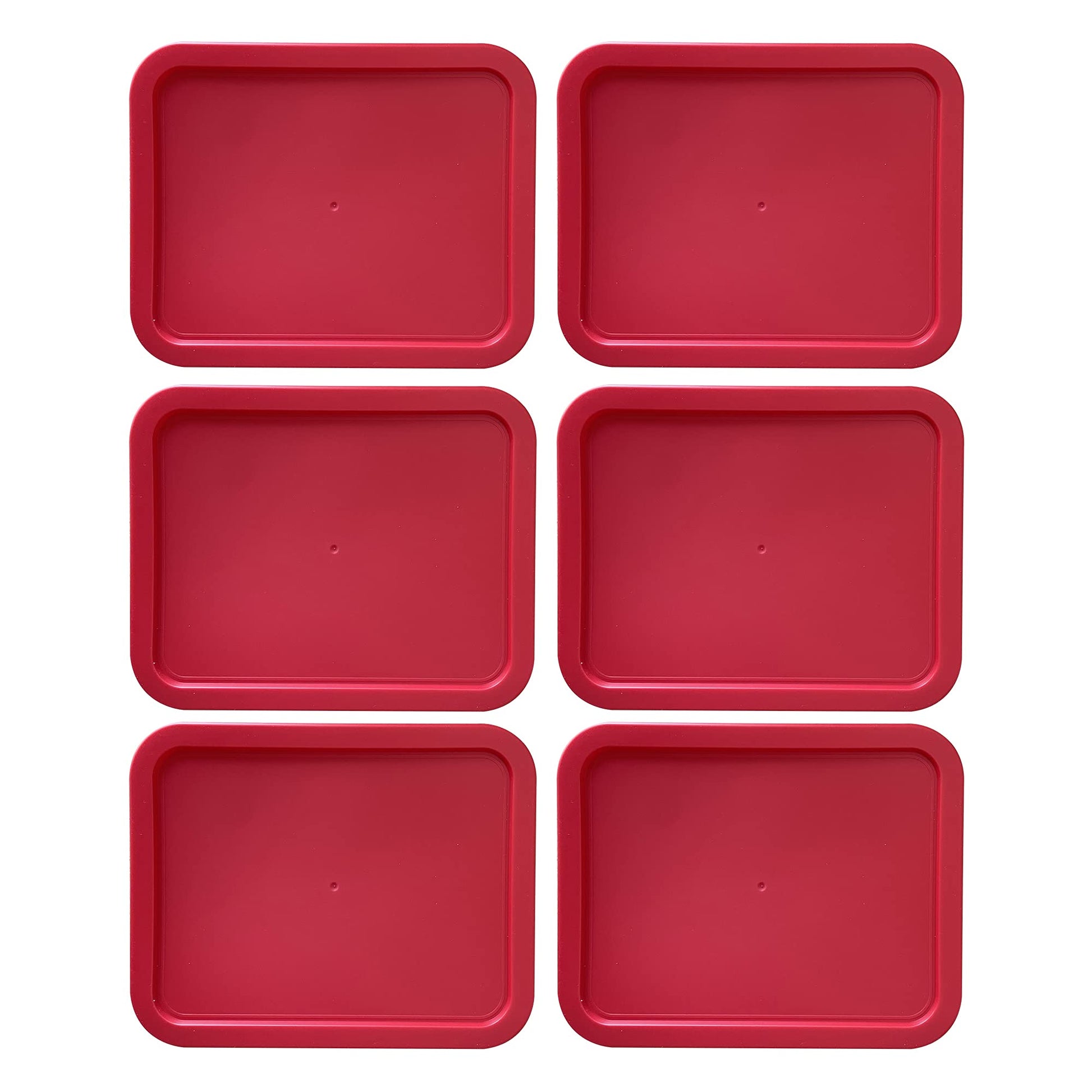 PY-6-CUP-RECT-RED X6