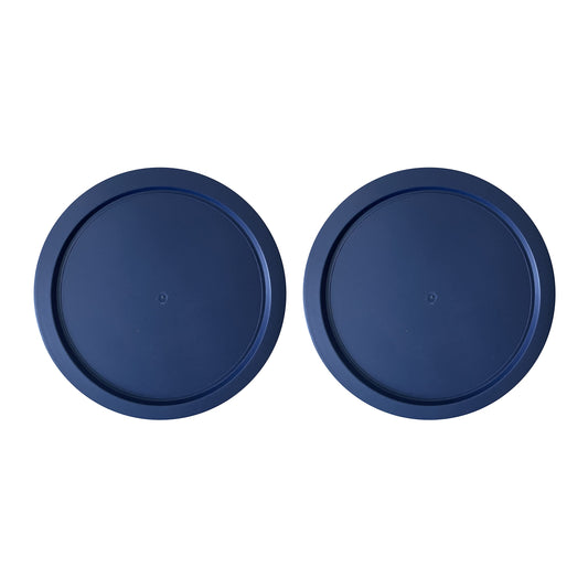 Replacement Lid for Pyrex 4" (Smallest Size) Storage Plastic Cover 1 Cup Bowl Dish 7202-PC Blue 2-Pack)