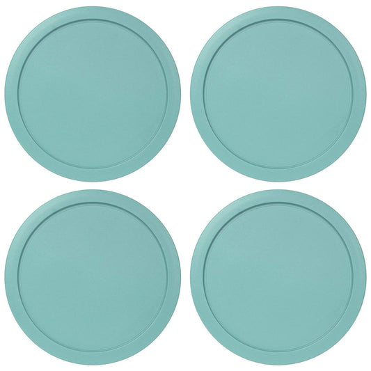 Replacement Lid for Pyrex 6" Storage Plastic Cover 4 Cup Bowl 7201-PC Turqoise (4-Pack)