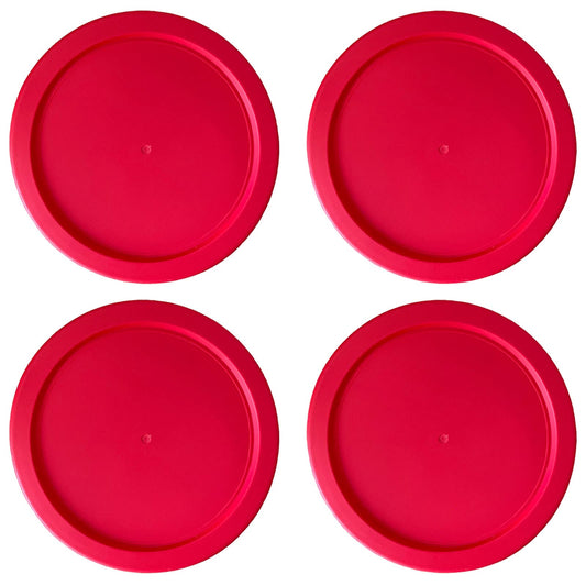 Replacement Lid for Pyrex 5" Storage Plastic Cover 2 Cup Bowl Dish 7200-PC Red (4-Pack)