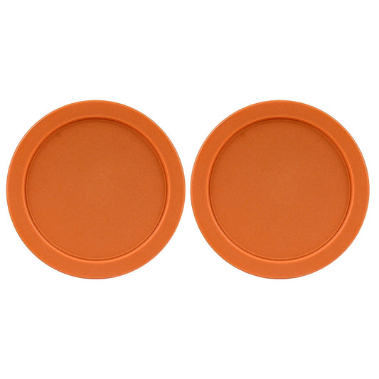 Replacement Lid for Pyrex 6" Storage Plastic Cover 4 Cup Bowl 7201-PC Orange (2-Pack)