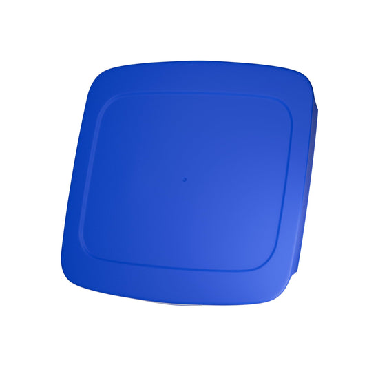 Replacement Lid fits Pyrex 2-Quart 8" x 8" Glass Baking Dish (for C-222 / C-222-PC) - Fits Easy Grab Cut-Out Handles ONLY - Food Storage Cover, BPA-Free, Blue
