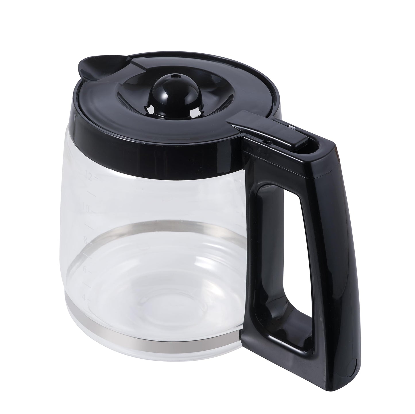 Replacement 12-Cup Glass Carafe for Hamilton Beach Coffee Makers - Compatible with Models 46300, 46310, 49950, 49980, and More – BPA-Free, Easy-Grip Handle, Dishwasher Safe