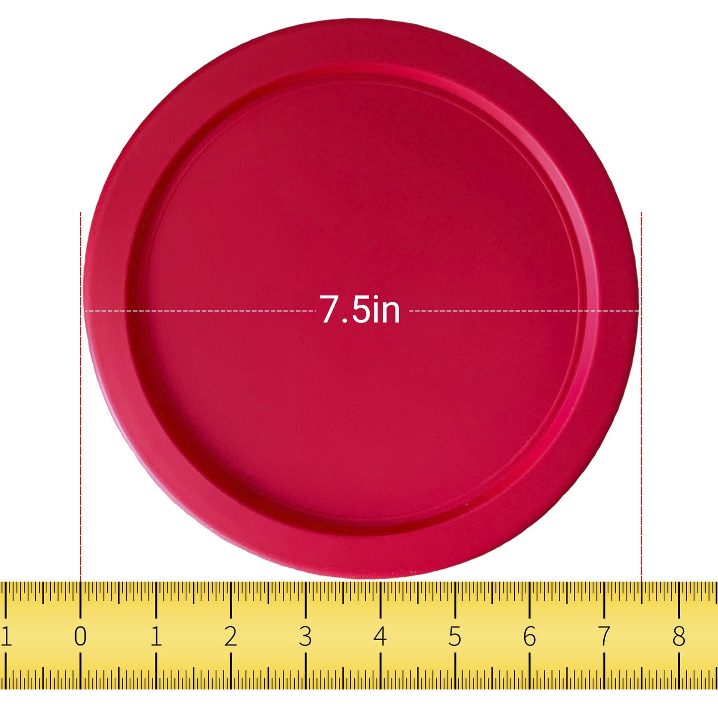 PY-7-CUP-ROUND-RED X4
