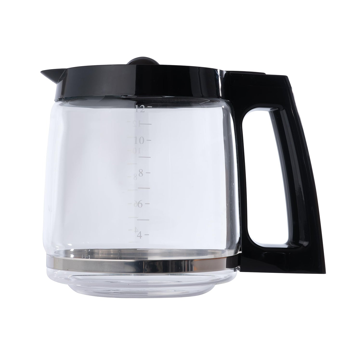 Replacement 12-Cup Glass Carafe for Hamilton Beach Coffee Makers - Compatible with Models 46300, 46310, 49950, 49980, and More – BPA-Free, Easy-Grip Handle, Dishwasher Safe