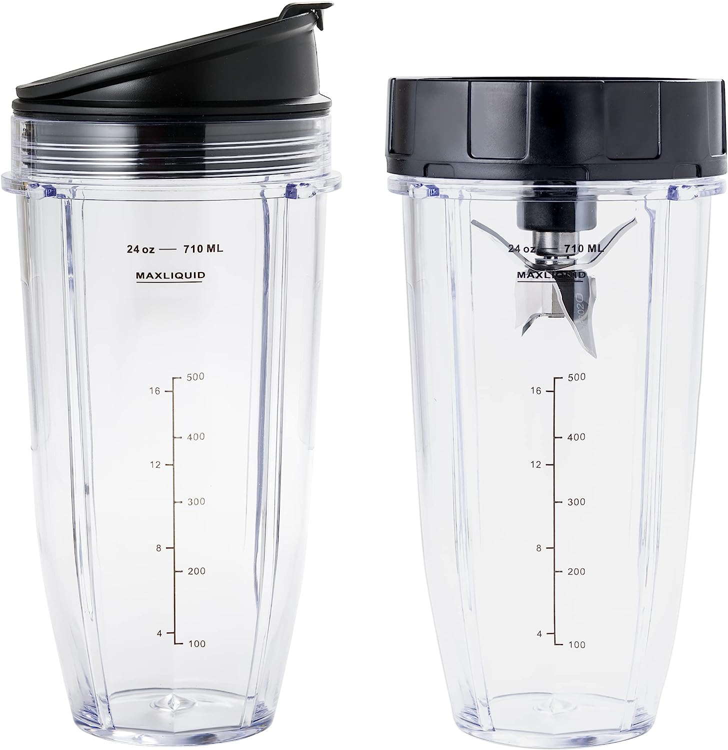 2 Replacement 24 oz Cups with Lid & Extractor Blade [7-FIN ONLY] for N –  MRX Solutions