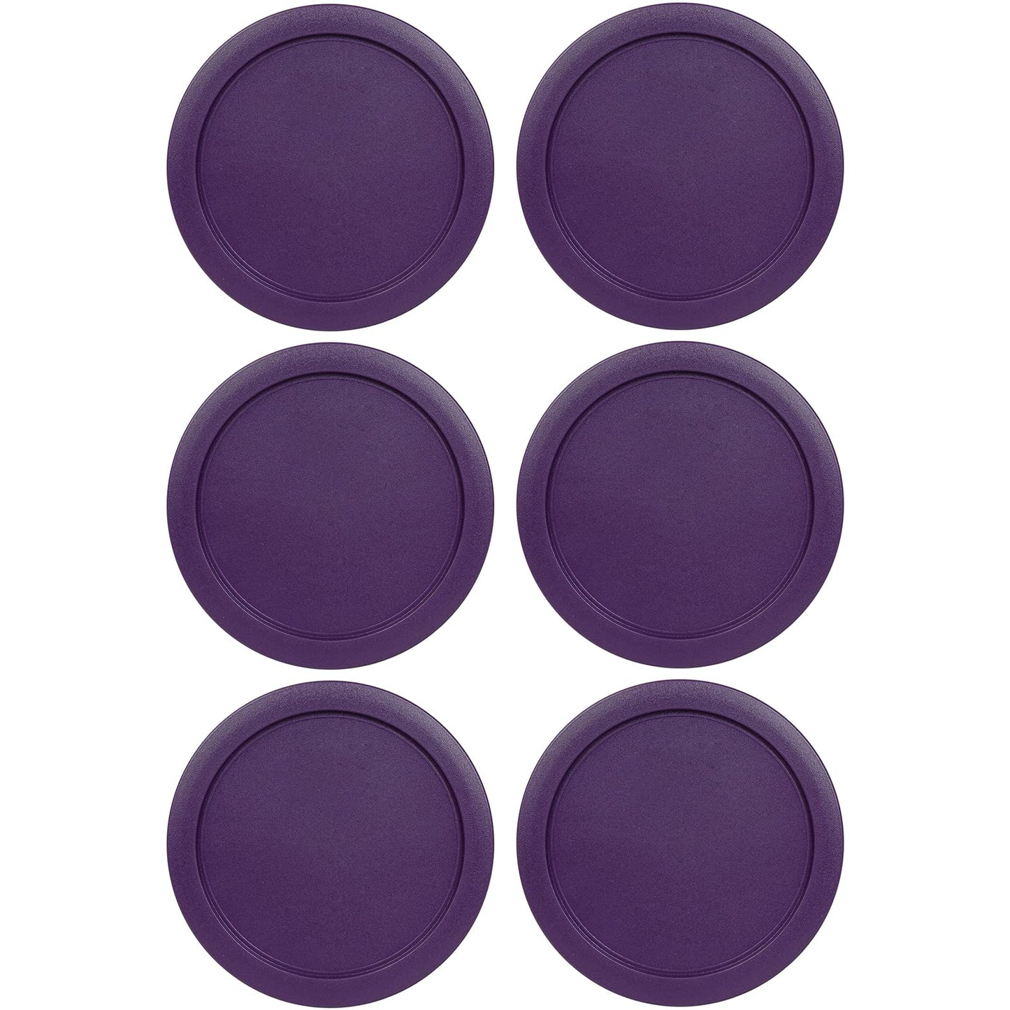 Replacement Lid for Pyrex 7.5" (7 Cup) Storage Plastic Cover Bowl 7402-PC Purple (6-Pack)