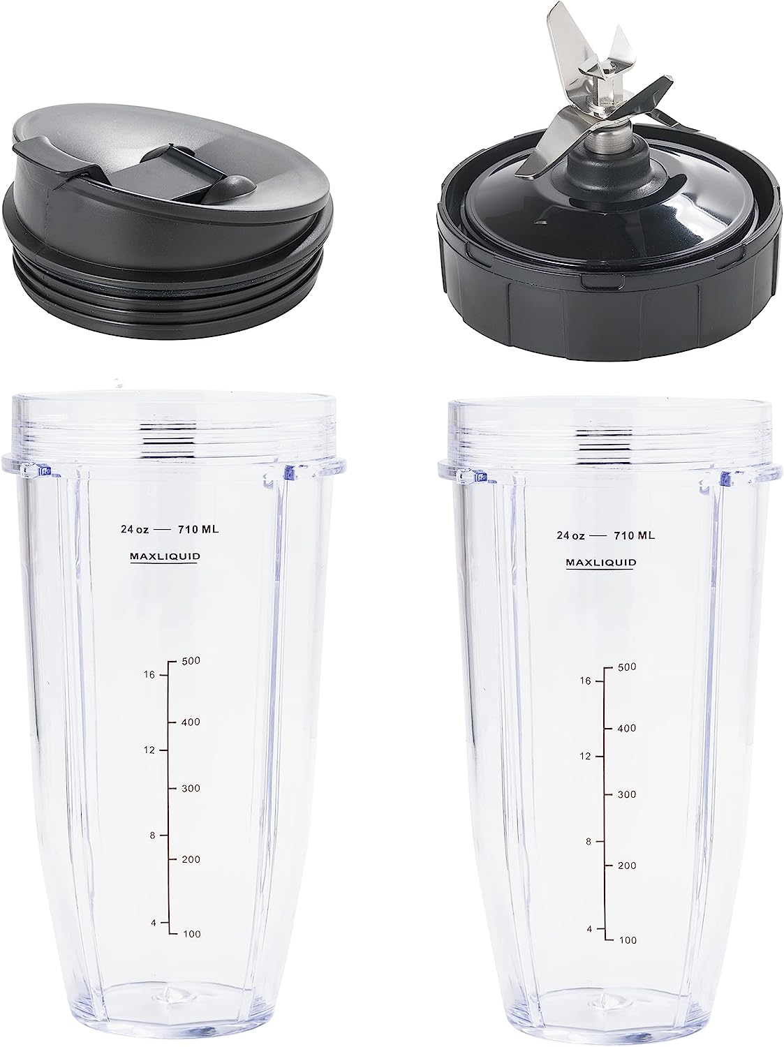 2 Replacement Cups with Lid & Extractor Blade [7-FIN ONLY] for N – MRX Solutions