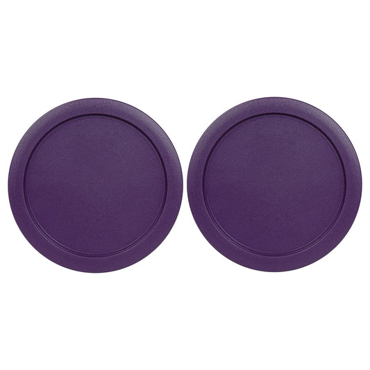 Replacement Lid for Pyrex 5" Storage Plastic Cover 2 Cup Bowl 7200-PC Purple (2-Pack)