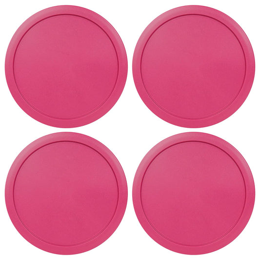 Replacement Lid for Pyrex 6" Storage Plastic Cover 4 Cup Bowl 7201-PC Fuchsia (4-Pack)