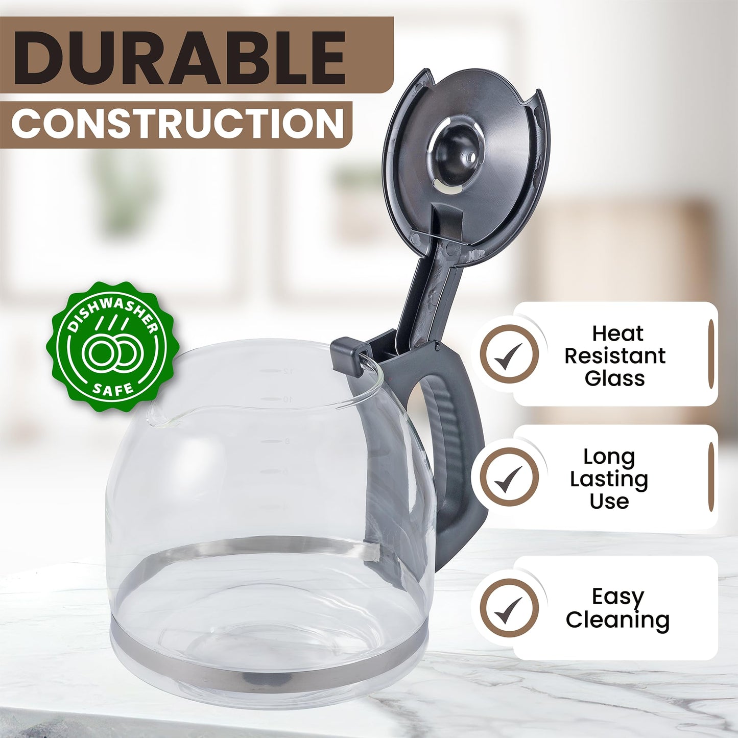 Replacement 12 Cup Carafe for Mr. Coffee