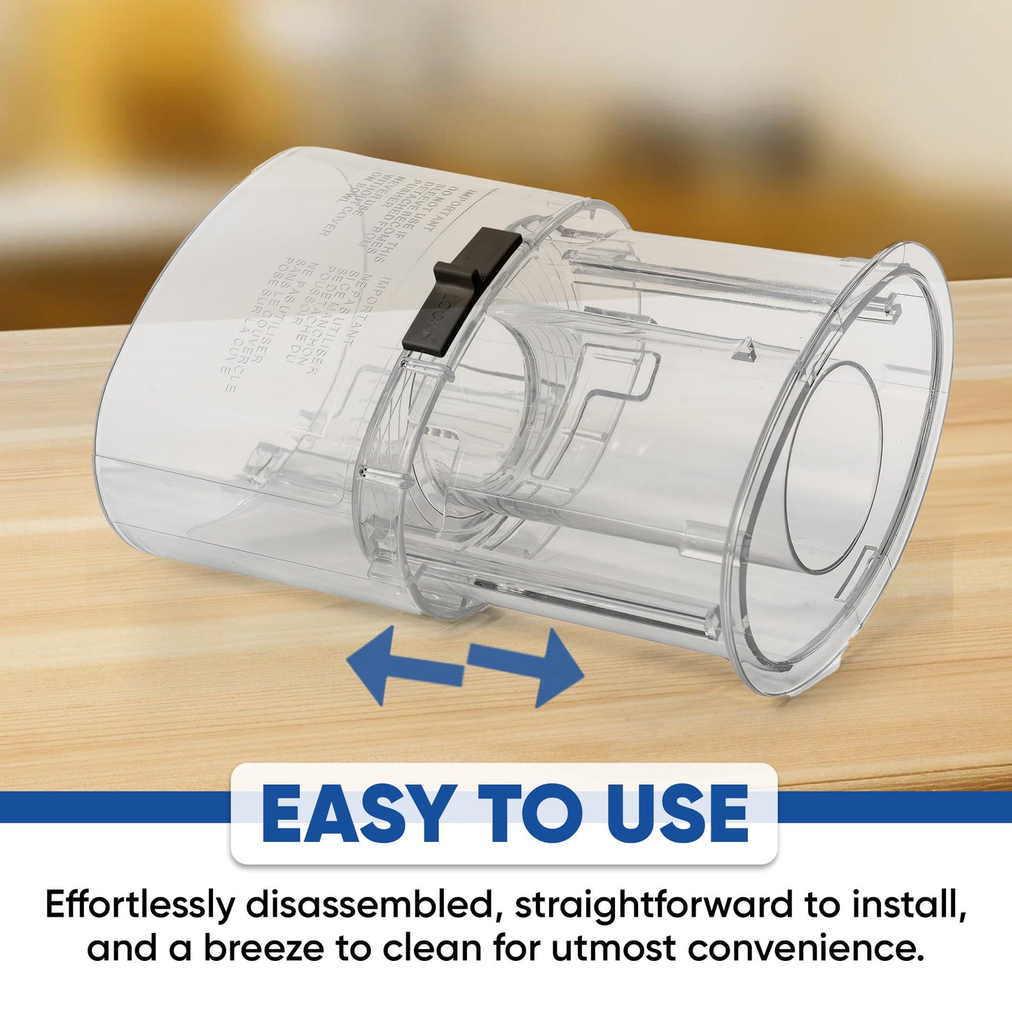 Food Processor Large Pusher & Sleeve for Cuisinart DLC-018BGTXT1