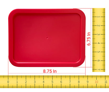 PY-6-CUP-RECT-RED X2