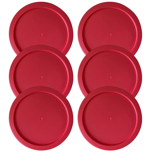 Replacement Lid for Pyrex 6" Storage Plastic Cover 4 Cup Bowl Dish 7201-PC Red (6-Pack)