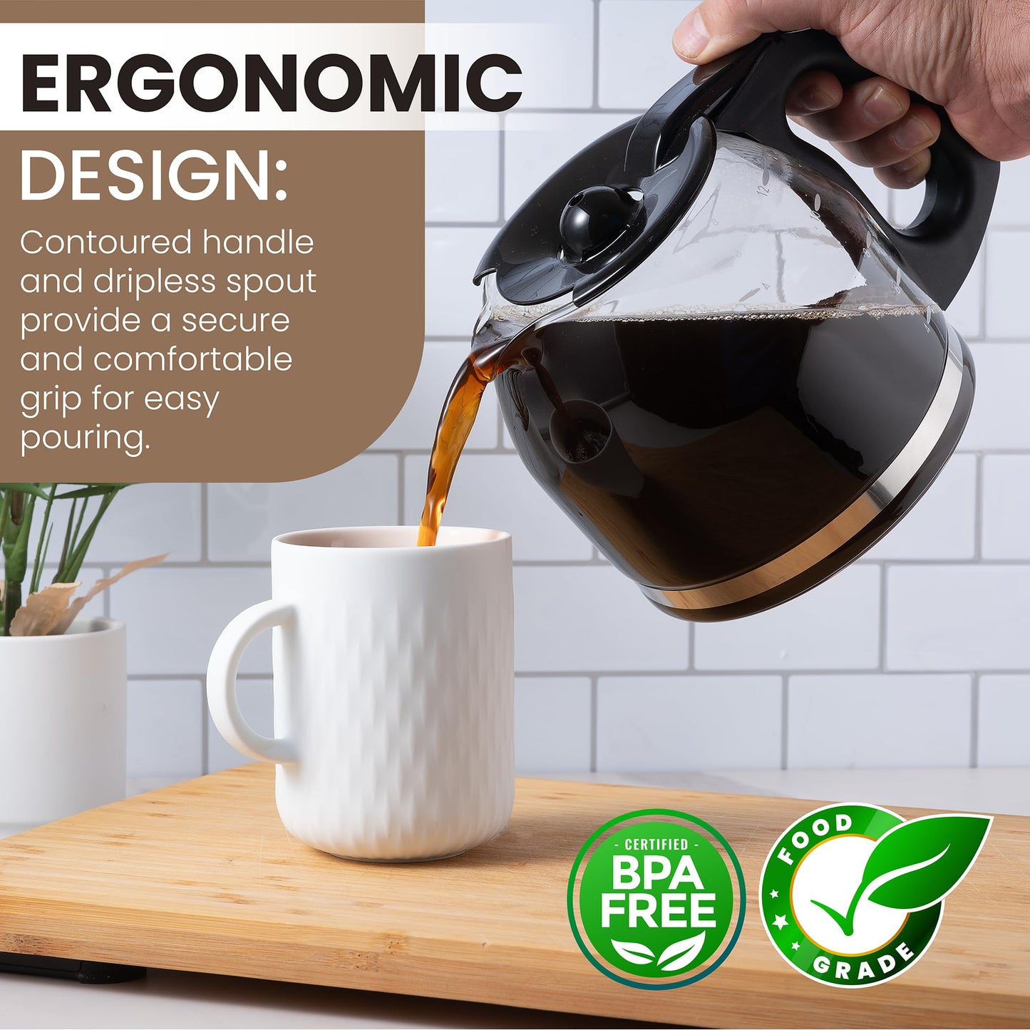 Replacement 12 Cup Carafe for Mr. Coffee