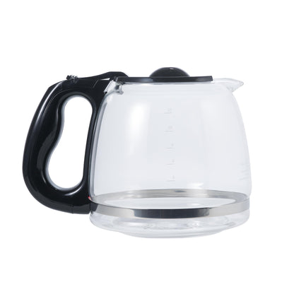 Replacement 12-Cup Glass Carafe for BLACK+DECKER Coffee Makers (2 Extra Lids)